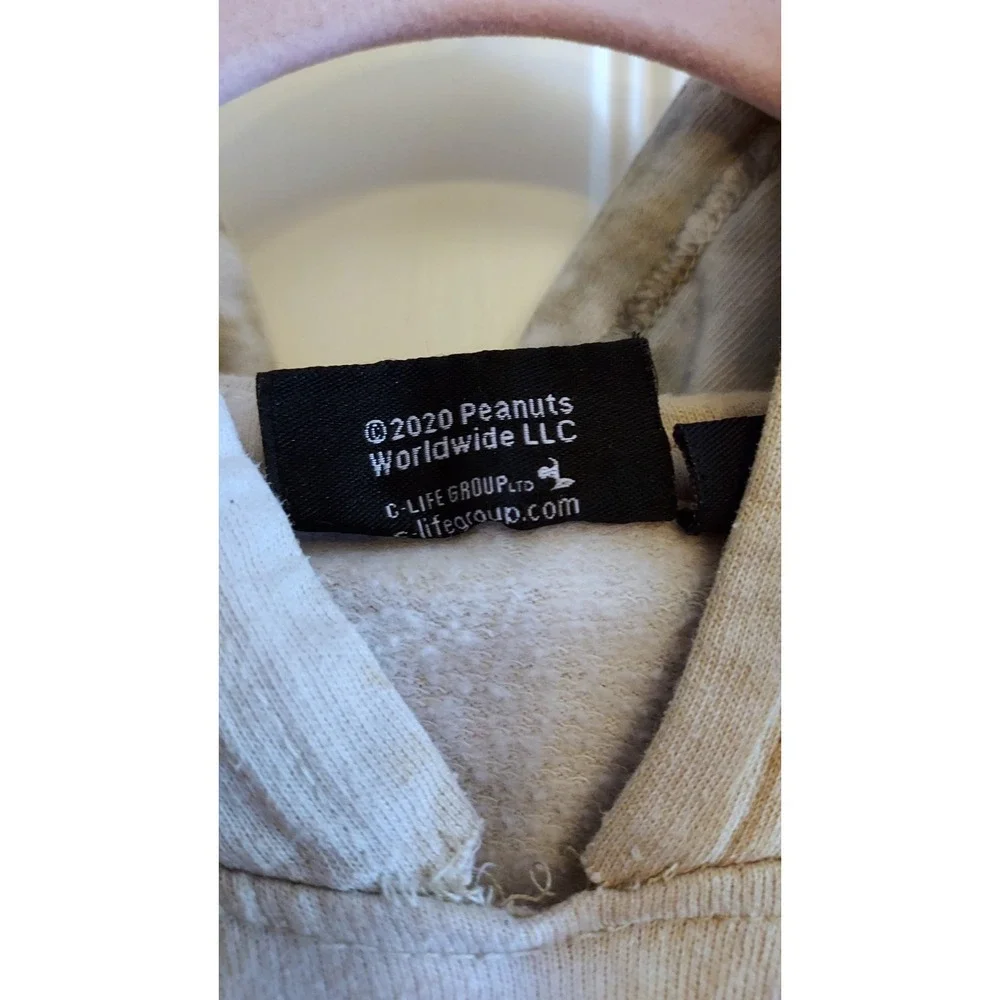 Peanuts Snoopy Protect The Earth‎ Tie Dye Hoodie Unisex Size Medium Sweatshirt
